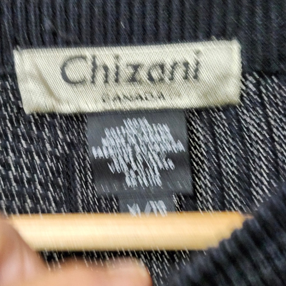 Chizani Canada Mens Colorful Knit Crew Neck Long Sleeve Sweater VTG Coogi Style - Picture 2 of 9